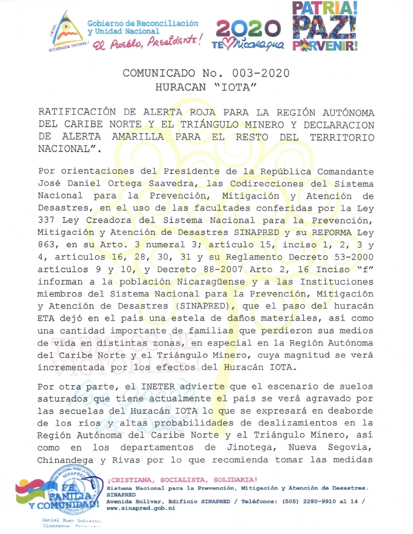 comunicado-sinapred